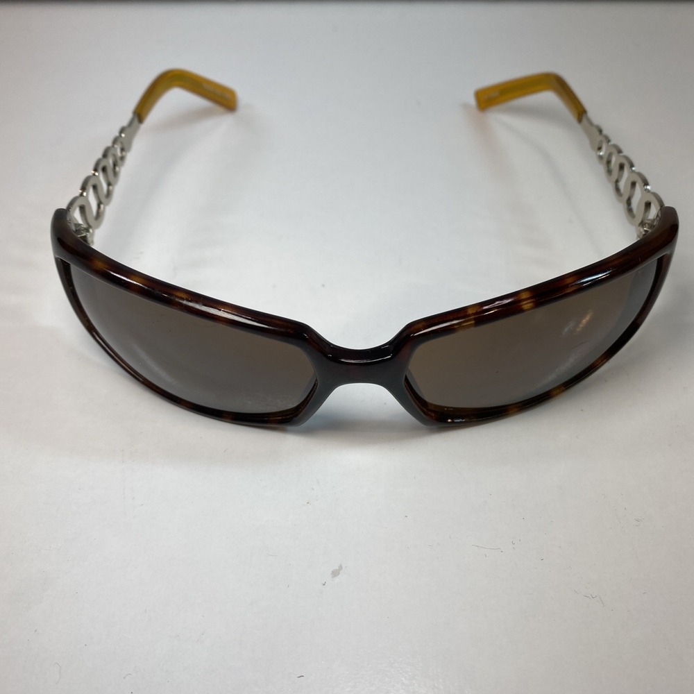 Personal optics Vintage Women's‎  Sunglasses Brown & Amber Silver Circles Frame - Picture 3 of 6